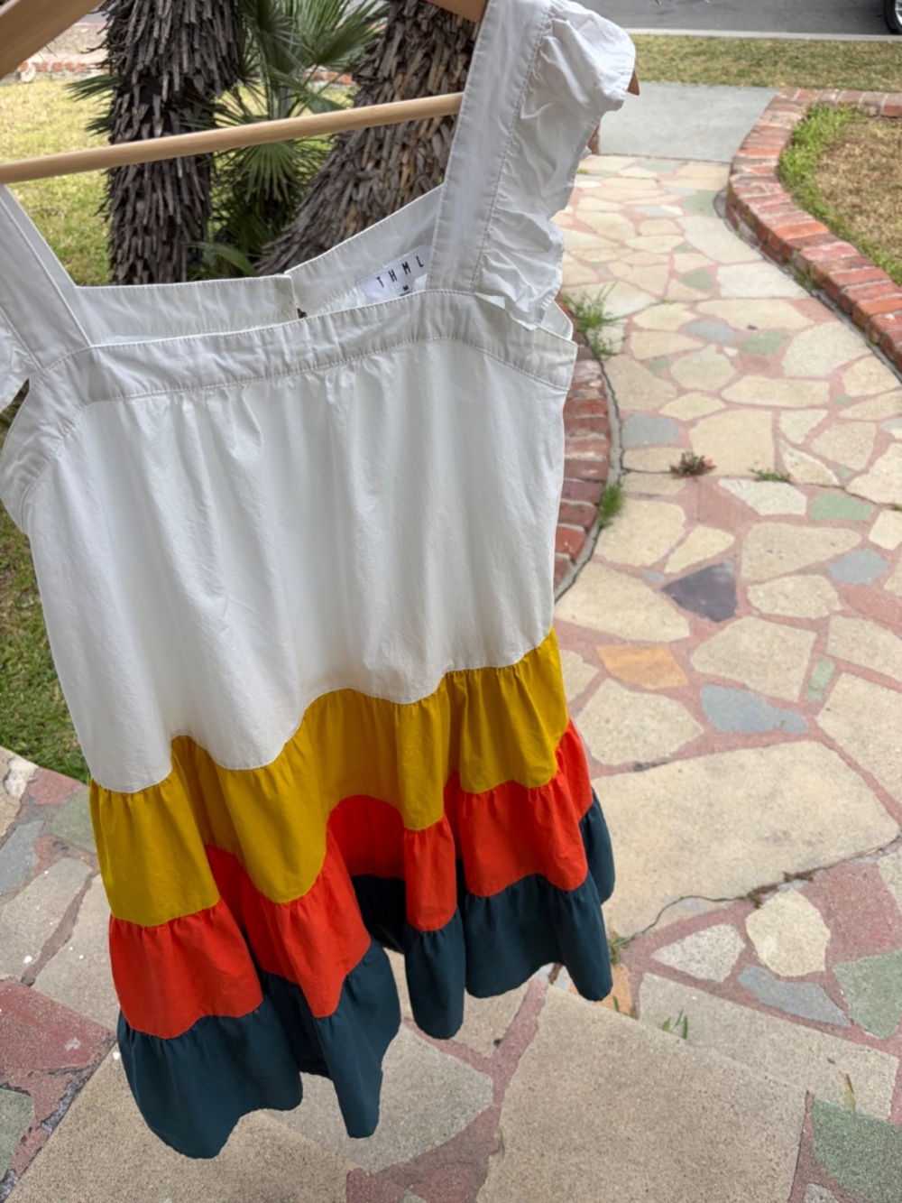 🌼 THML Colorblock Ruffle Dress – Cottagecore Summer Vibes 🍯 - Picture 15 of 15